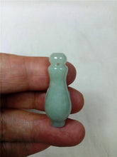 Load image into Gallery viewer, 10% OFF- Certified Natural Oily Jadeite Emerald Jade Tablet Translucent Lucky Vase Pendant 《Grade A》0090