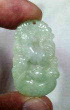 Load image into Gallery viewer, 10% OFF- Certified Natural Oily Jadeite Emerald Jade Tablet Translucent Rat Pendant 《Grade A》0082