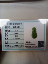 Load image into Gallery viewer, 10% OFF- Certified Natural Oily Jadeite Emerald Jade Tablet Translucent Magnolia Flower Pendant《Grade A》0098