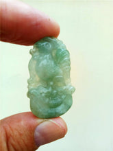 Load image into Gallery viewer, 10% OFF- Certified Natural Oily Jadeite Emerald Jade Tablet Translucent Rooster Pendant 《Grade A》0208