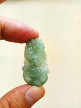 Load image into Gallery viewer, 10% OFF- Certified Natural Oily Jadeite Emerald Jade Tablet Translucent Rooster Pendant 《Grade A》0208