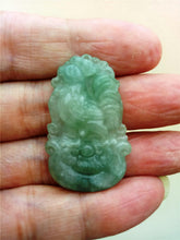 Load image into Gallery viewer, 10% OFF- Certified Natural Oily Jadeite Emerald Jade Tablet Translucent Rooster Pendant 《Grade A》0208