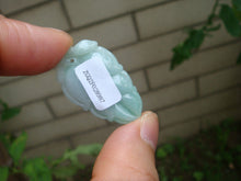Load image into Gallery viewer, 10% OFF- Certified Natural Jadeite Emerald Jade Tablet Translucent Leaf Pendant 《Grade A》8987