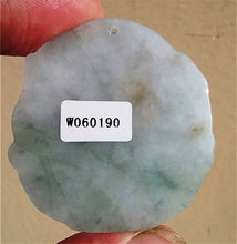 Load image into Gallery viewer, 10% OFF- Certified Natural Jadeite Emerald Jade Tablet Translucent Guanyin Pendant 《Grade A》0190