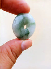 Load image into Gallery viewer, 10% OFF- Certified Natural Jadeite Emerald Jade Tablet Translucent Safety Buckle Pendant 《Grade A》0009