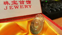 Load image into Gallery viewer, 10% OFF- Certified Natural Myanmar Icy Jadeite Emerald Jade Tablet Translucent Dragon Pendant《Grade A》
