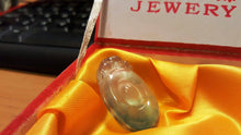 Load image into Gallery viewer, 10% OFF- Certified Natural Myanmar Icy Jadeite Emerald Jade Tablet Translucent Dragon Pendant《Grade A》