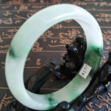 Load image into Gallery viewer, 10% OFF- 55/56/57 mm Certified Natural Jadeite Emerald A Jade HandCarved Bangle A177