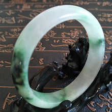 Load image into Gallery viewer, 10% OFF- 55/56/57 mm Certified Natural Jadeite Emerald A Jade HandCarved Bangle A177