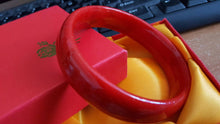 Load image into Gallery viewer, 10% OFF- 61/62/63 mm Certified Natural Red Emerald A Jade HandCarved Bangle