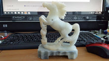 Load image into Gallery viewer, 7'' Height-Chinese Antique Natural Genuine White Jade Handcarved Horse Statue
