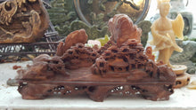 Load image into Gallery viewer, 7.87''L-Chinese Natural Antique Jade HandCarved Landscape Statue