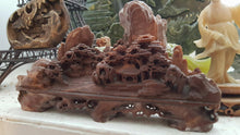 Load image into Gallery viewer, 7.87''L-Chinese Natural Antique Jade HandCarved Landscape Statue