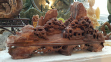 Load image into Gallery viewer, 7.87''L-Chinese Natural Antique Jade HandCarved Landscape Statue