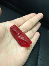 Load image into Gallery viewer, 10% OFF- Certified Natural Jadeite Emerald Jade Cicada 一鸣惊人 Pendant《Grade A》