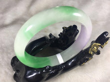Load image into Gallery viewer, 10% OFF- 57/58/59 mm Certified Natural Jadeite Emerald Jade Bangle《Grade A》A697