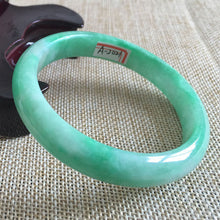 Load image into Gallery viewer, 10% OFF- 56/57/58 mm Certified Natural Jadeite Emerald Jade Bangle《Grade A》A2021
