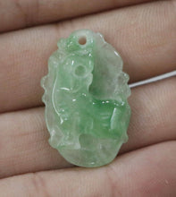 Load image into Gallery viewer, 10% OFF- Certified Natural Ice Jadeite Emerald Jade Tiger Pendant《Grade A》