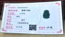 Load image into Gallery viewer, 10% OFF- Certified Natural Jadeite Emerald Jade Buddha Pendant《Grade A》4573