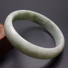Load image into Gallery viewer, 10% OFF- 61/62/63 mm Certified Natural Jadeite Emerald Jade Bangle《Grade A》W0842