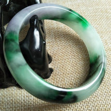 Load image into Gallery viewer, 10% OFF- 57/58/59 mm Certified Natural Jadeite Emerald Jade Bangle《Grade A》D545