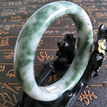 Load image into Gallery viewer, 10% OFF- 57/58/59 mm Certified Natural Jadeite Emerald Jade Bangle《Grade A》A129