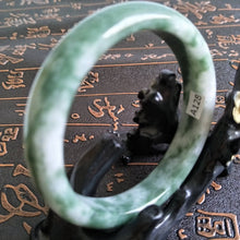 Load image into Gallery viewer, 10% OFF- 57/58/59 mm Certified Natural Jadeite Emerald Jade Bangle《Grade A》A128
