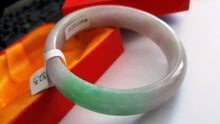 Load image into Gallery viewer, 10% OFF- 56/57/58 mm Certified Natural Jadeite Emerald Jade Bangle《Grade A》A823