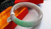Load image into Gallery viewer, 10% OFF- 56/57/58 mm Certified Natural Jadeite Emerald Jade Bangle《Grade A》A823