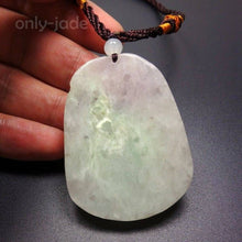 Load image into Gallery viewer, 10% OFF- Certified Natural 3-Color Icy Jadeite Emerald Jade Tablet Ruyi Flower Pendant 《Grade A》5606