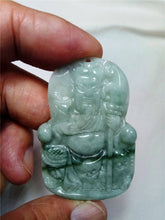 Load image into Gallery viewer, 10% OFF- Certified Natural Jadeite Emerald Jade Tablet Kuangong Pendant 《Grade A》0101