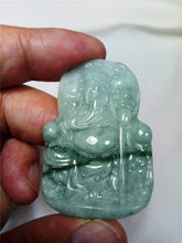 Load image into Gallery viewer, 10% OFF- Certified Natural Jadeite Emerald Jade Tablet Kuangong Pendant 《Grade A》0101