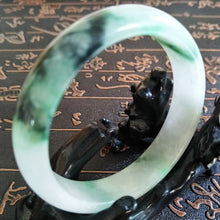 Load image into Gallery viewer, 10% OFF- 55/56/57 mm Certified Natural Jadeite Emerald A Jade HandCarved Bangle A177