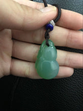 Load image into Gallery viewer, 10% OFF- Certified Natural Ice Jadeite Emerald Jade Fu Gourd Pendant《Grade A》