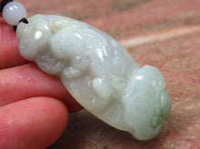 Load image into Gallery viewer, 10% OFF- Certified Natural Ice Jadeite Emerald Jade Tablet Translucent Dragon-Pixiu Pendant 《Grade A》