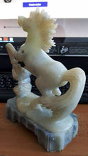 Load image into Gallery viewer, 7'' Height-Chinese Antique Natural Genuine White Jade Handcarved Horse Statue