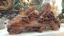 Load image into Gallery viewer, 7.87''L-Chinese Natural Antique Jade HandCarved Landscape Statue