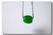Load image into Gallery viewer, 10% OFF- Certified Natural Ice Jadeite Emerald A*Jade HandCarved Bead Pendant