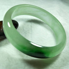 Load image into Gallery viewer, 10% OFF- 56/57/58 mm Certified Natural Jadeite Emerald Jade Bangle《Grade A》H513