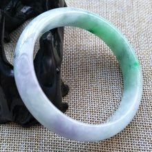 Load image into Gallery viewer, 10% OFF- 55/56/57 mm Certified Natural Jadeite Emerald Jade Bangle《Grade A》M520