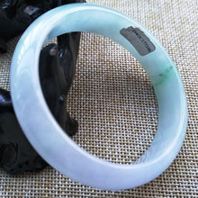 Load image into Gallery viewer, 10% OFF- 55/56/57 mm Certified Natural Jadeite Emerald Jade Bangle《Grade A》V100