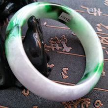 Load image into Gallery viewer, 10% OFF- 56/57/58 mm Certified Natural Jadeite Emerald Jade Bangle《Grade A》F518
