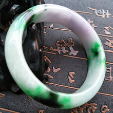 Load image into Gallery viewer, 10% OFF- 56/57/58 mm Certified Natural Jadeite Emerald Jade Bangle《Grade A》F518