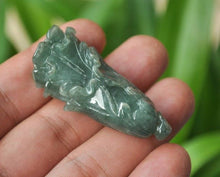 Load image into Gallery viewer, 10% OFF- Certified Natural Jadeite Emerald Jade Tablet Translucent Cabbage Pendant《Grade A》3827