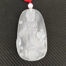 Load image into Gallery viewer, 10% OFF- Certified Natural Icy Jadeite Emerald Jade Guanyin Pendant《Grade A》