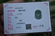 Load image into Gallery viewer, 10% OFF- Certified Natural Oily Icy Jadeite Emerald A*Jade HandCarved Buddha Pendant A-6756