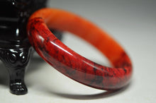 Load image into Gallery viewer, 10% OFF- 58/59/60 mm Certified Natural Red Emerald A*Jade Handcarved Bangle XB-2018