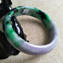 Load image into Gallery viewer, 10% OFF- 61/62/63 mm Certified Natural Jadeite Emerald Jade Bangle《Grade A》D517