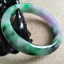 Load image into Gallery viewer, 10% OFF- 56/57/58 mm Certified Natural Jadeite Emerald Jade Bangle《Grade A》D516