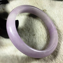 Load image into Gallery viewer, 10% OFF- 56/57/58 mm Certified Natural Jadeite Emerald A Jade HandCarved Bangle A045